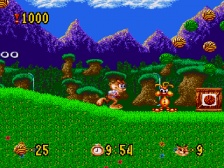 Bubsy in Claws Encounters of the Furred Kind (Megadrive)