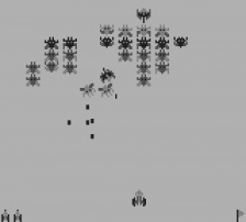 Galaga & Galaxian (mód Galaxian) (Game Boy)