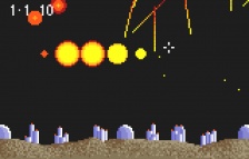Super Asteroids & Missile Command (mód Missile Command) (Lynx)